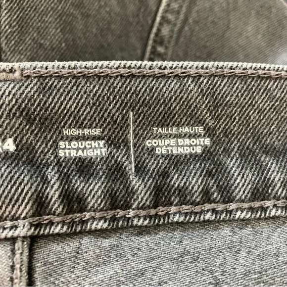 New Old Navy High-Rise Slouchy Straight Jeans Size 24 - Picture 3 of 11